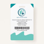 Aangepast ziekenhuismedewerker Foto ID-kaart Badge (Achterkant)