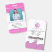 Aangepast ziekenhuismedewerker Foto ID-kaart Badge (Front & Back)