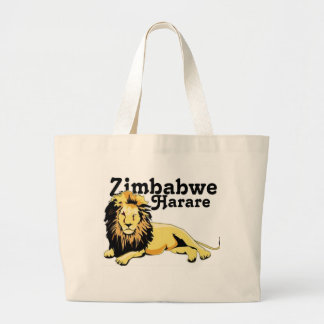 Aangepast Zimbabwe Grote Tote Bag