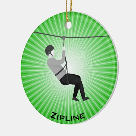 Aangepast Zipline-Ornament Keramisch Ornament (Links)