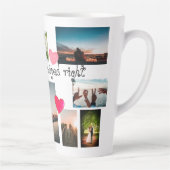 AANgepast ZODAT IK JUISTE Collage 12 foto's HEB GE Latte Mok (Rechts)