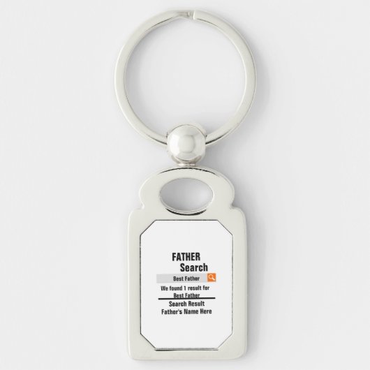 Aangepast zoekresultaat beste vader grappige vader sleutelhanger (Voorkant)