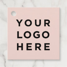 Aangepast zoete chic roze logo en tekst minimaal o