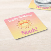 Aangepast zondag kartonnen onderzetters (Schuin)