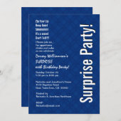 Aangepast zondag Modern Royal Blue Ver 005 Kaart (Voorkant / Achterkant)