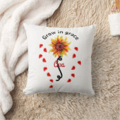 Aangepast zonnebloemcitaat personaliseren kussen (Deken)