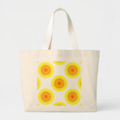 Aangepast zonnebloempatroon grote tote bag (Voorkant)
