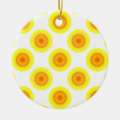 Aangepast zonnebloempatroon keramisch ornament (Voorkant)
