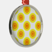 Aangepast zonnebloempatroon metalen ornament (Rechts)