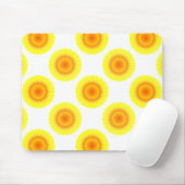 Aangepast zonnebloempatroon muismat (Met muis)