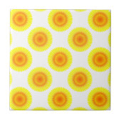 Aangepast zonnebloempatroon tegeltje (Voorkant)