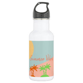 Aangepast zonnige zomerbloemen schattige zomerkleu waterfles 