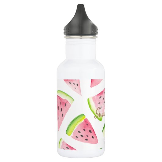 Aangepast zonnige zomers met schattige kleurrijke  waterfles  (Links)