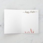 Aangepast, ZORG NIET OM HOPPY Rustic Bunny Aesthet Kaart (Binnen)