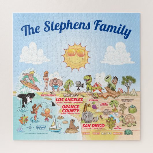 Aangepast zuidelijk Californië Legpuzzel (Verticaal)