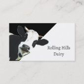 Aangepast zuivelBoerderij Koe Melk Fun Holstein Visitekaartje (Achterkant)