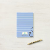 Aangepast zurig Pet Stethoscoop Fun Post-it® Notes (Op bureau)