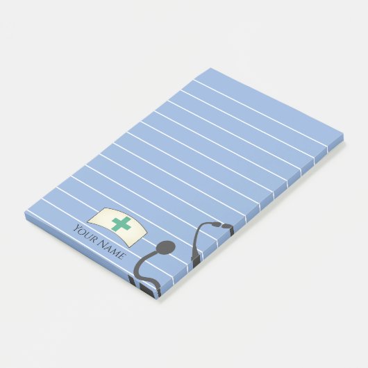 Aangepast zurig Pet Stethoscoop Fun Post-it® Notes (Schuin)