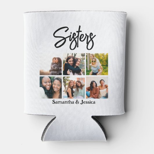 Aangepast zusje script 6 Fotocollage Blikjeskoeler (Voorkant)