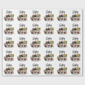 Aangepast zusje script 6 Fotocollage Cadeaupapier (Vlak)