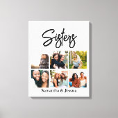 Aangepast zusje script 6 Fotocollage Canvas Afdruk (Voorkant)
