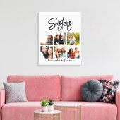 Aangepast zusje script 6 Fotocollage Canvas Afdruk (Insitu (Woonkamer))