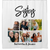 Aangepast zusje script 6 Fotocollage Douchegordijn (Voorkant)