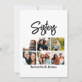 Aangepast zusje script 6 Fotocollage Feestdagenkaart (Voorkant)