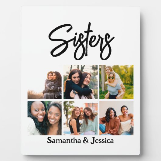 Aangepast zusje script 6 Fotocollage Fotoplaat (Voorkant)