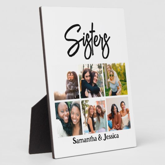 Aangepast zusje script 6 Fotocollage Fotoplaat (Zijkant)
