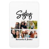 Aangepast zusje script 6 Fotocollage Magneet (Verticaal)