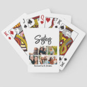 Aangepast zusje script 6 Fotocollage Pokerkaarten (Achterkant)