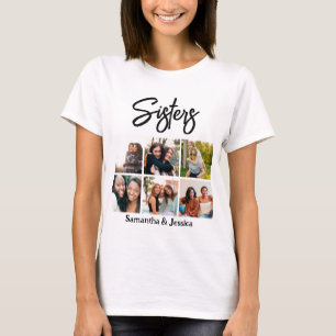 Aangepast zusje script 6 Fotocollage T-shirt