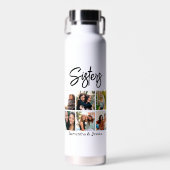 Aangepast zusje script 6 Fotocollage Waterfles (Voorkant)