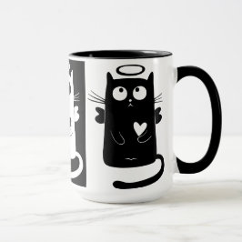 Aangepast zwart 15 oz Ringer Meow Mok door ZAZZ_IT