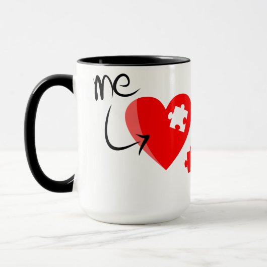 Aangepast zwart 15 oz Ringer Nice Mok ZAZZ_IT (Links)