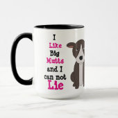 Aangepast zwart 15oz Ringer Mok Big Mutts3 door ZA (Links)