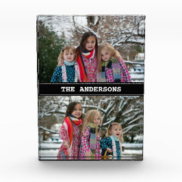 Aangepast zwart 2 fotocollage fotoblok