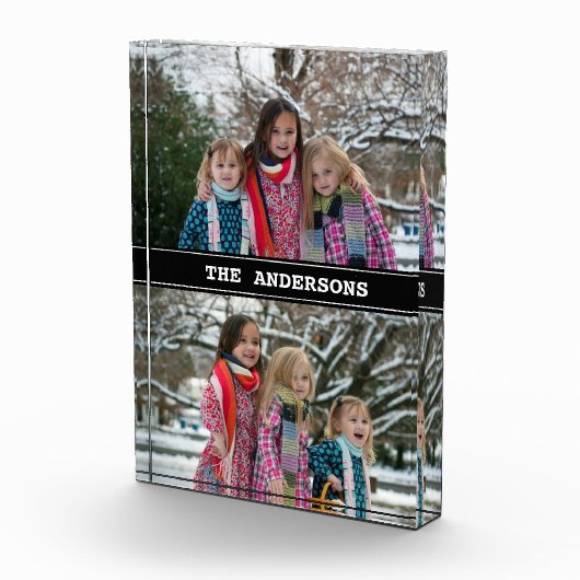 Aangepast zwart 2 fotocollage fotoblok (Rechts)