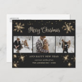 Aangepast zwart 3 Briefkaarten voor prettige feest (Voorkant / Achterkant)