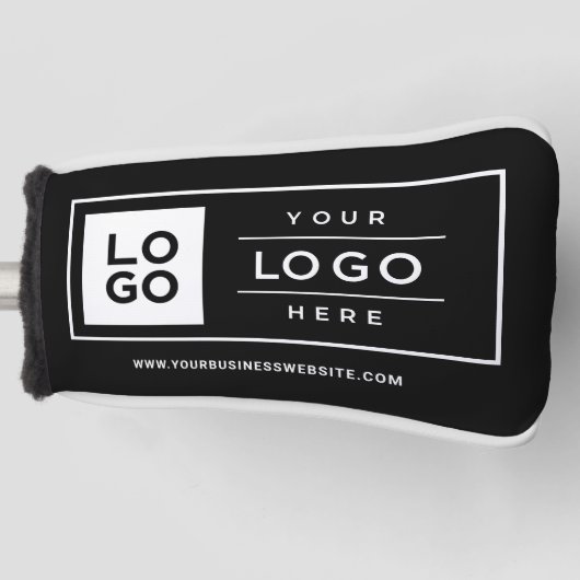 Aangepast zwart bedrijf met Logo Golf Head-Hoesje Golfheadcover (Voorkant)