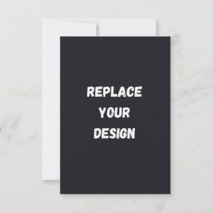 Aangepast zwart eenvoudig ontwerp Voeg foto of tek Aankondiging