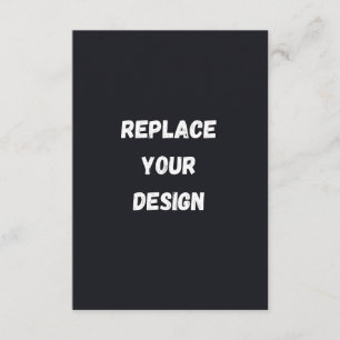 Aangepast zwart eenvoudig ontwerp Voeg foto of tek Informatiekaartje