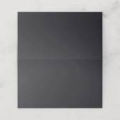 Aangepast zwart eenvoudig ontwerp Voeg foto of tek Plaatskaartje (Buitenkant ongevouwen)