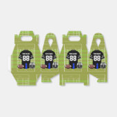 Aangepast zwart en grijs Football Jersey ter plaat Bedankdoosjes (Uitgevouwen)