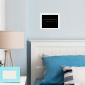 Aangepast, zwart en wit met goudletters folie afdrukken (Insitu (Slaapkamer))