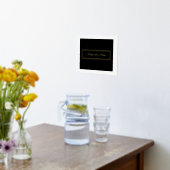 Aangepast, zwart en wit met goudletters folie afdrukken (Laag (Keuken))