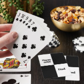Aangepast zwart geruit pokerkaarten (Insitu)