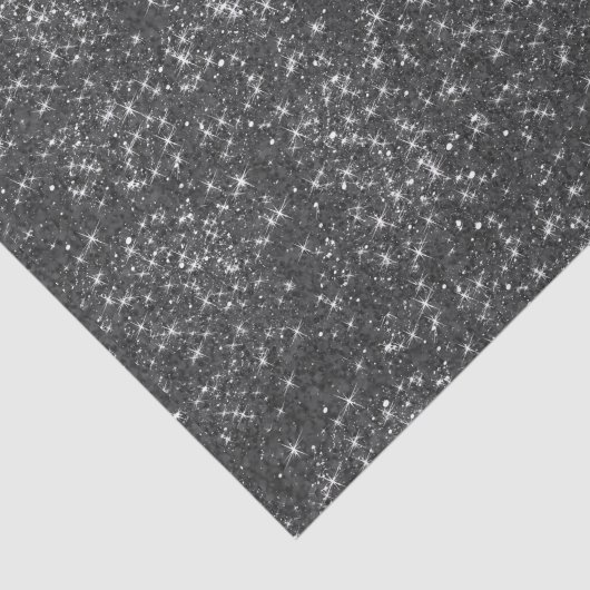 Aangepast zwart Glitter-effectpapier afdrukken Tissuepapier (Detail)