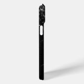 Aangepast zwart glitter Sparkle Monogram Case-Mate iPhone Case (Achterkant / Rechts)